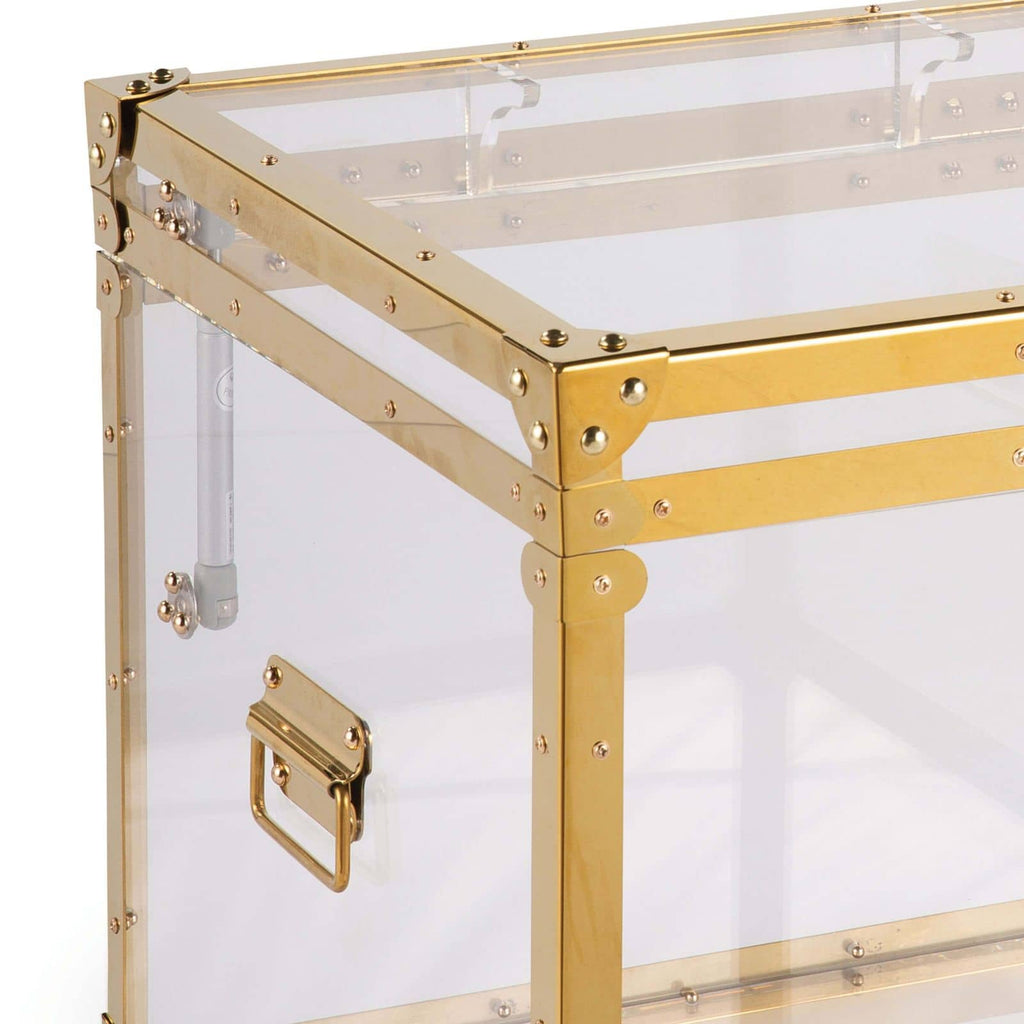 Oceane Acrylic Trunk - Gold