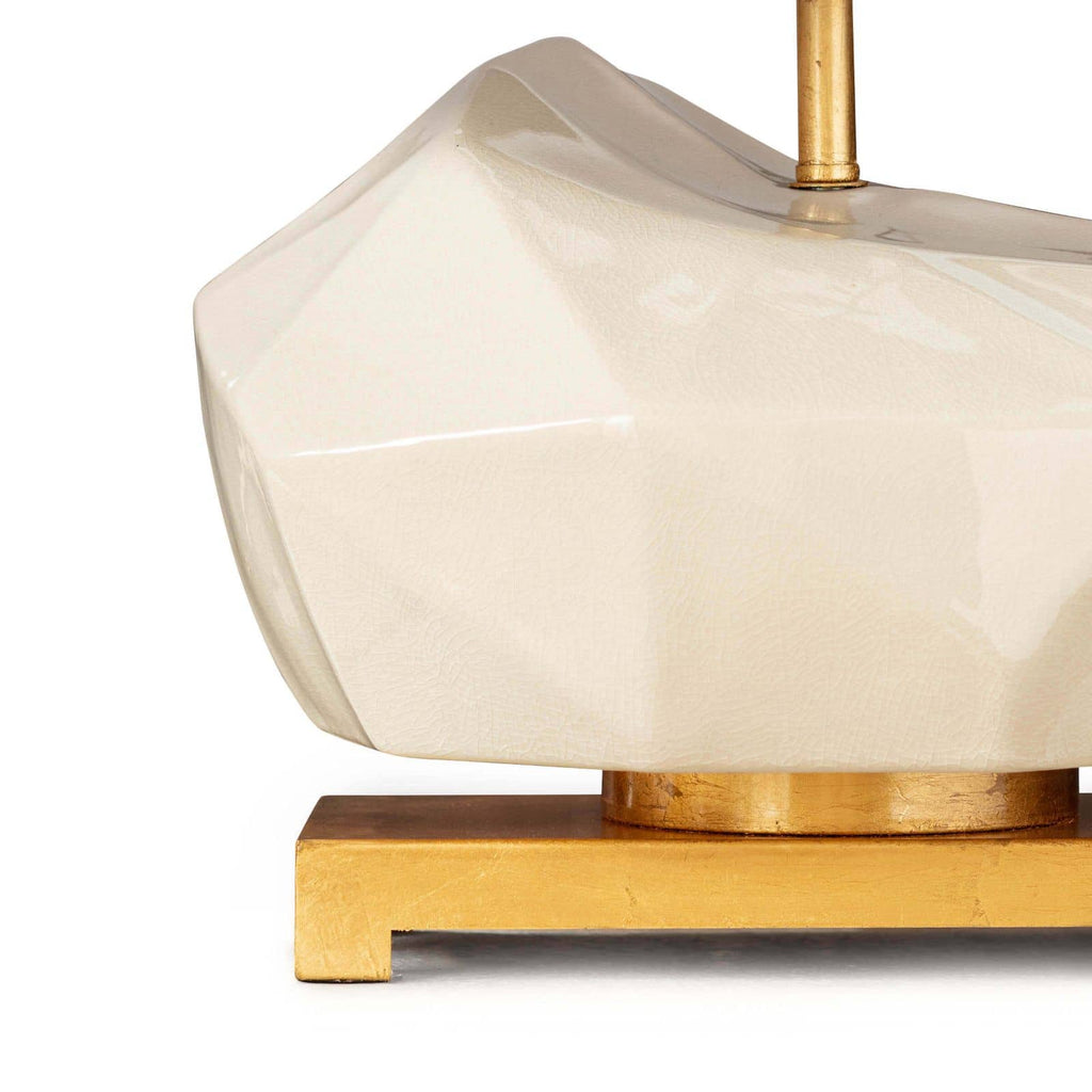 Marquise Ceramic Table Lamp - Ivory