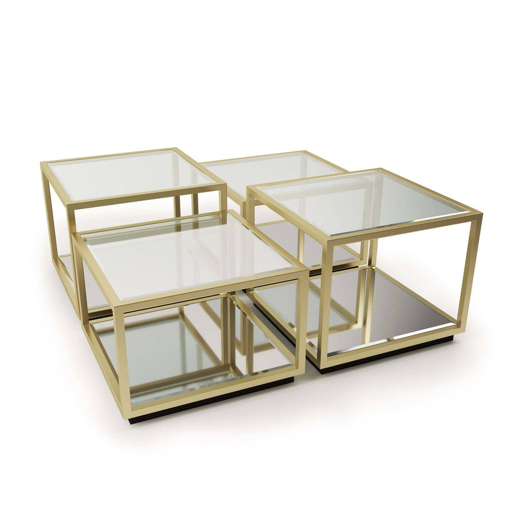 Noel Coffee Table - Natural Brass - 4 Pieces