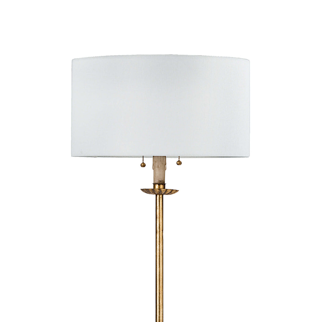 Clove Stem Floor Lamp - Antique Gold Leaf