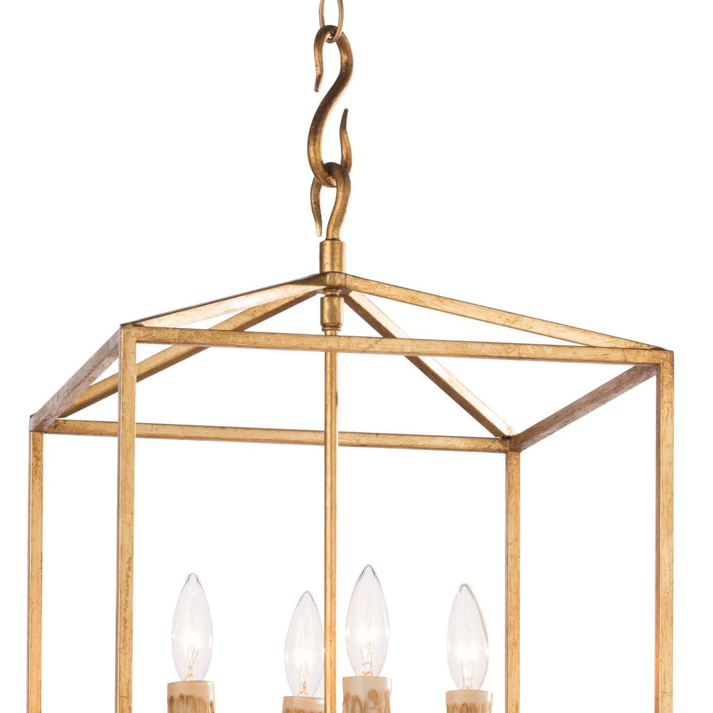 Cape Lantern Small - Antique Gold Leaf