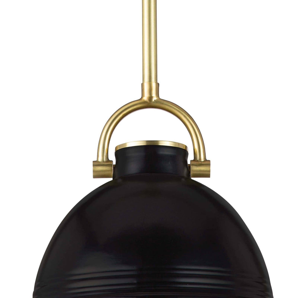 Eloise Ceramic Pendant Small - Black