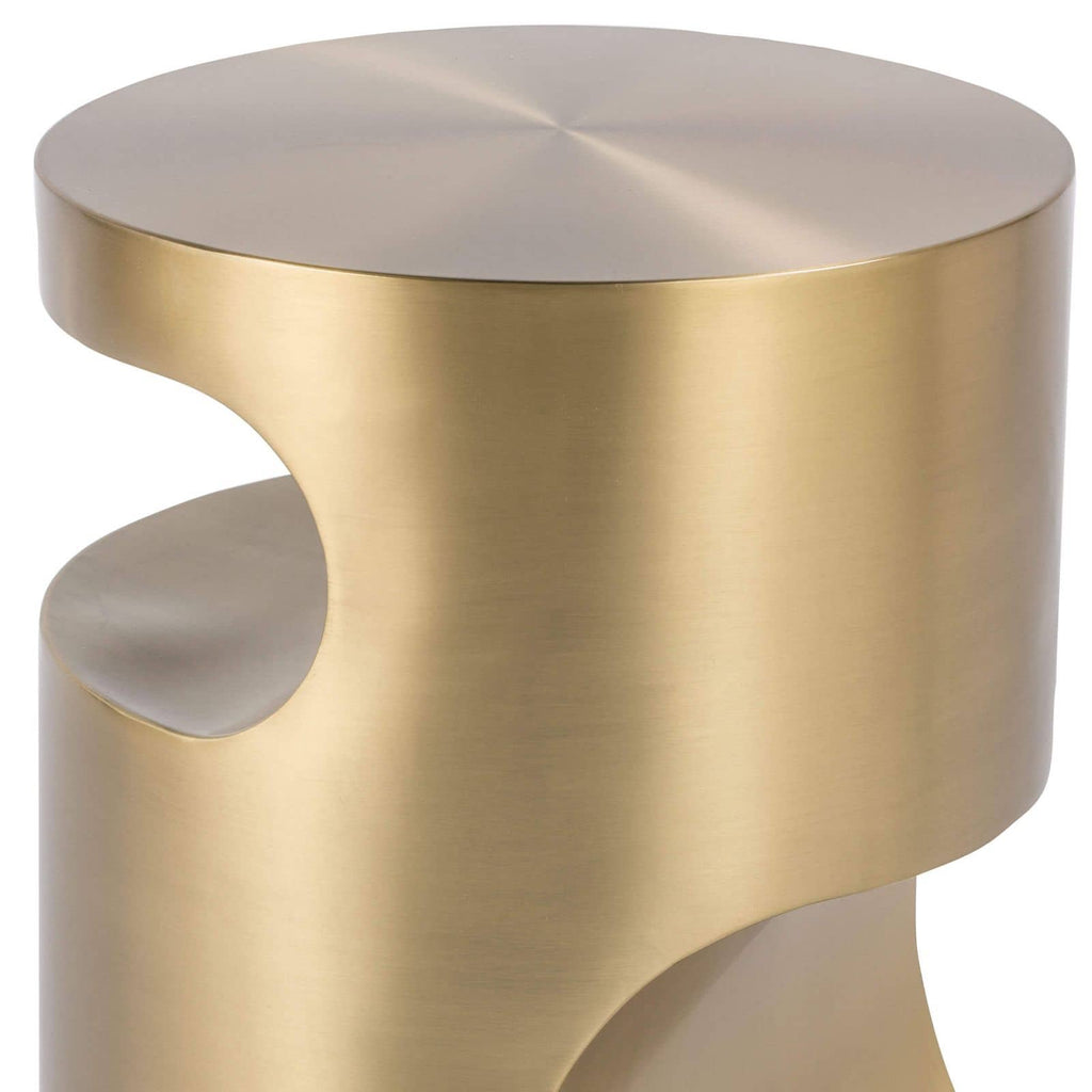 Nathan Side Table - Brass