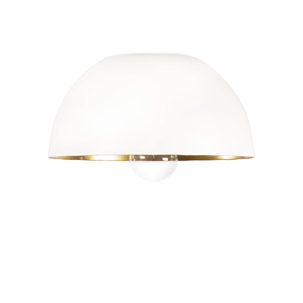 Sigmund Flush Mount - White and Gold