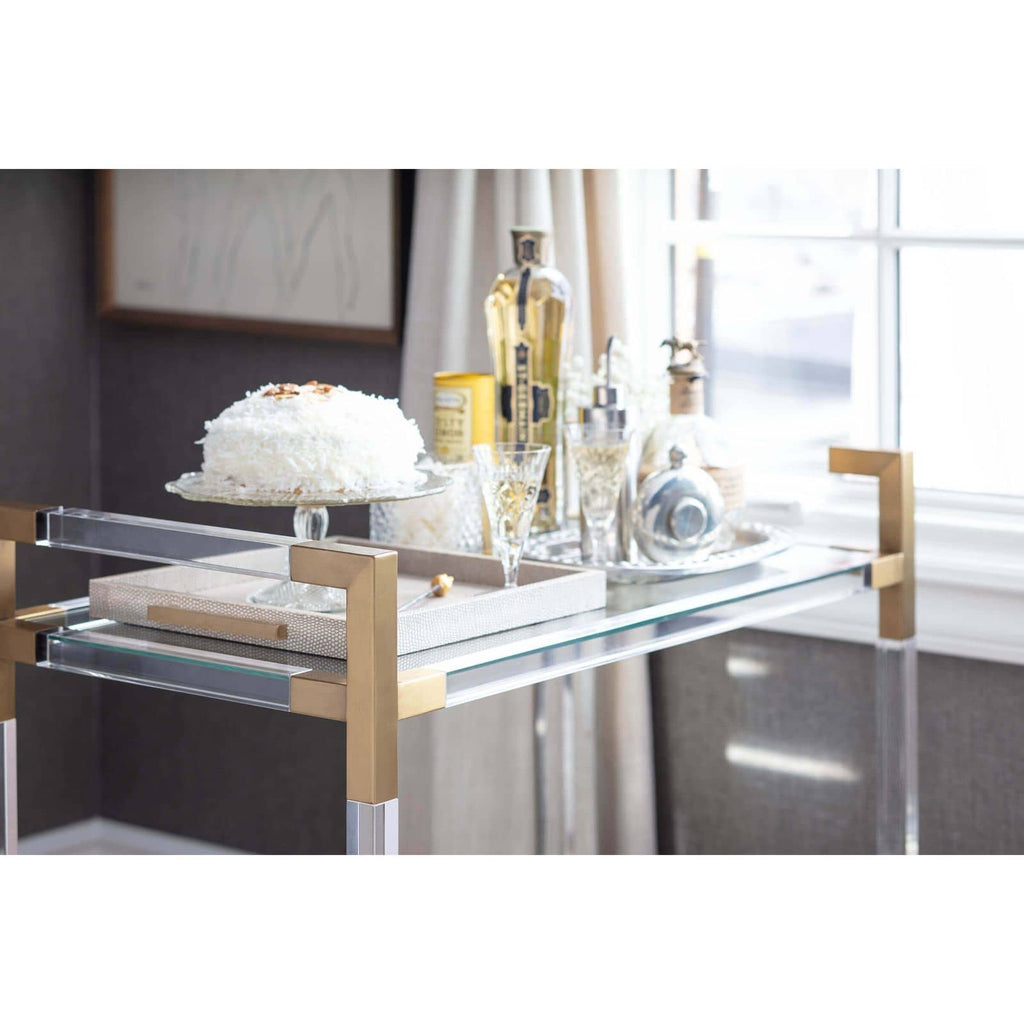 Americano Bar Cart - Natural Brass