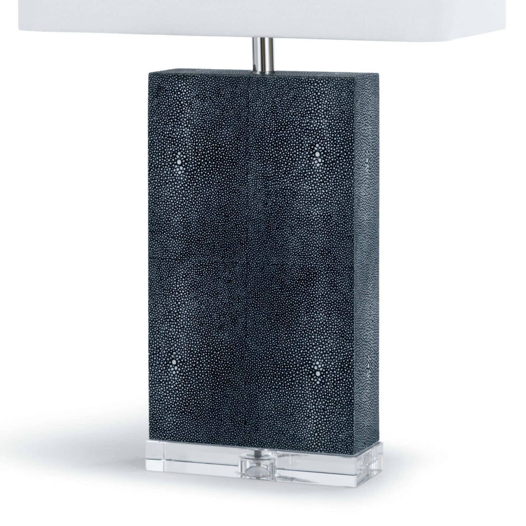 Marcel Charcoal Shagreen Table Lamp