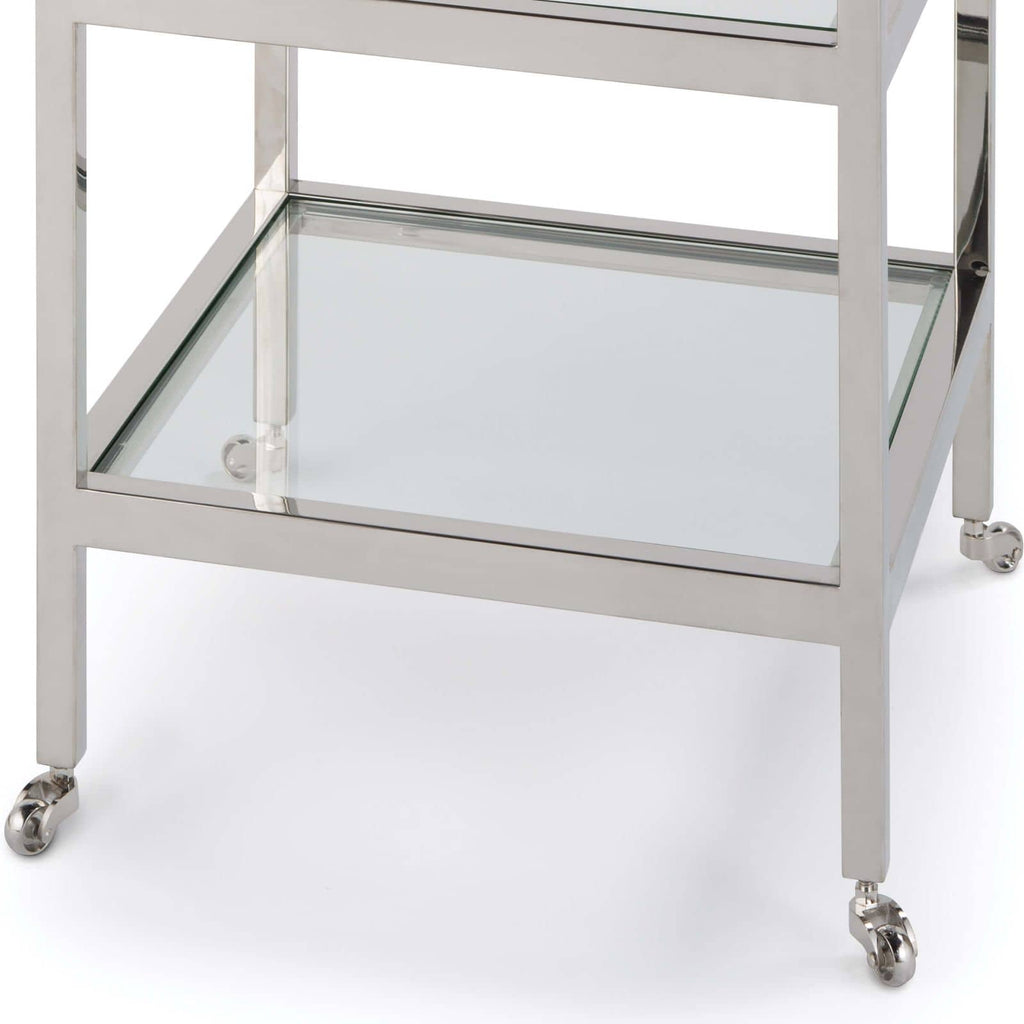 Alister Side Table - Polished Nickel