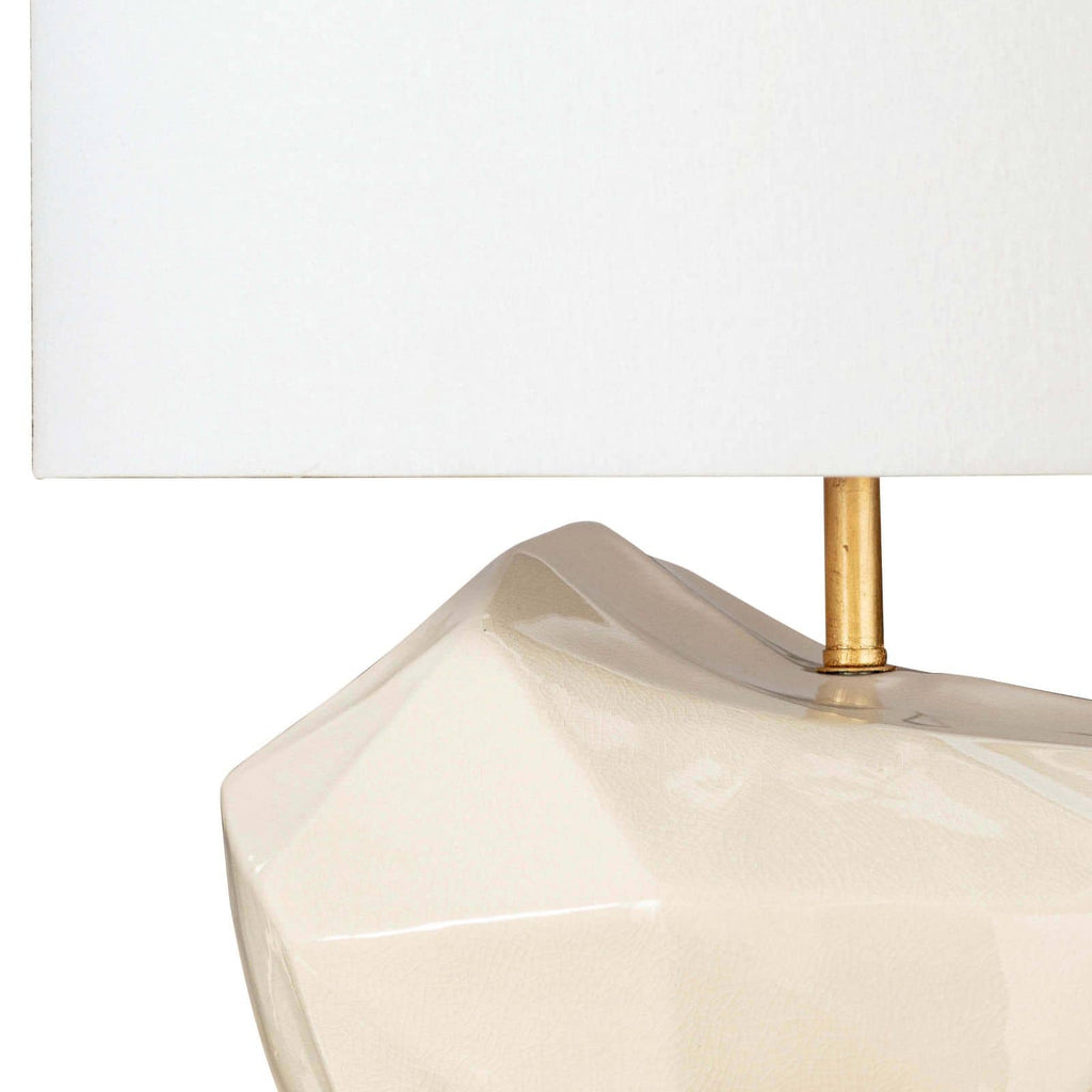 Marquise Ceramic Table Lamp - Ivory