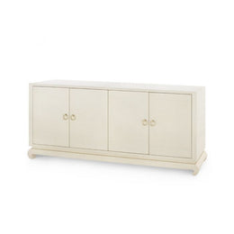 Meredith Extra Large 4-Door Cabinet - Canvas Cream