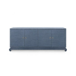 Meredith Extra Large 4-Door Cabinet, Navy Blue