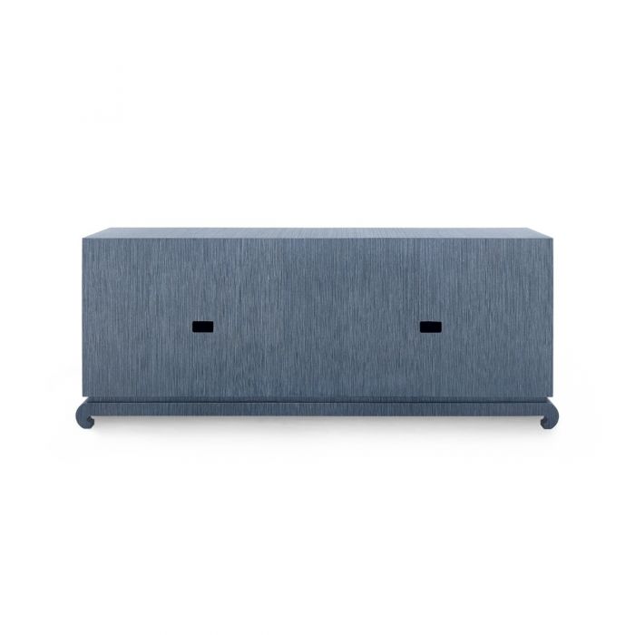 Meredith Extra Large 4-Door Cabinet, Navy Blue