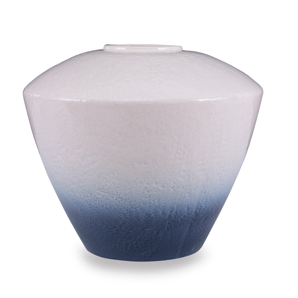 Moshier Vase Ivory/Blue