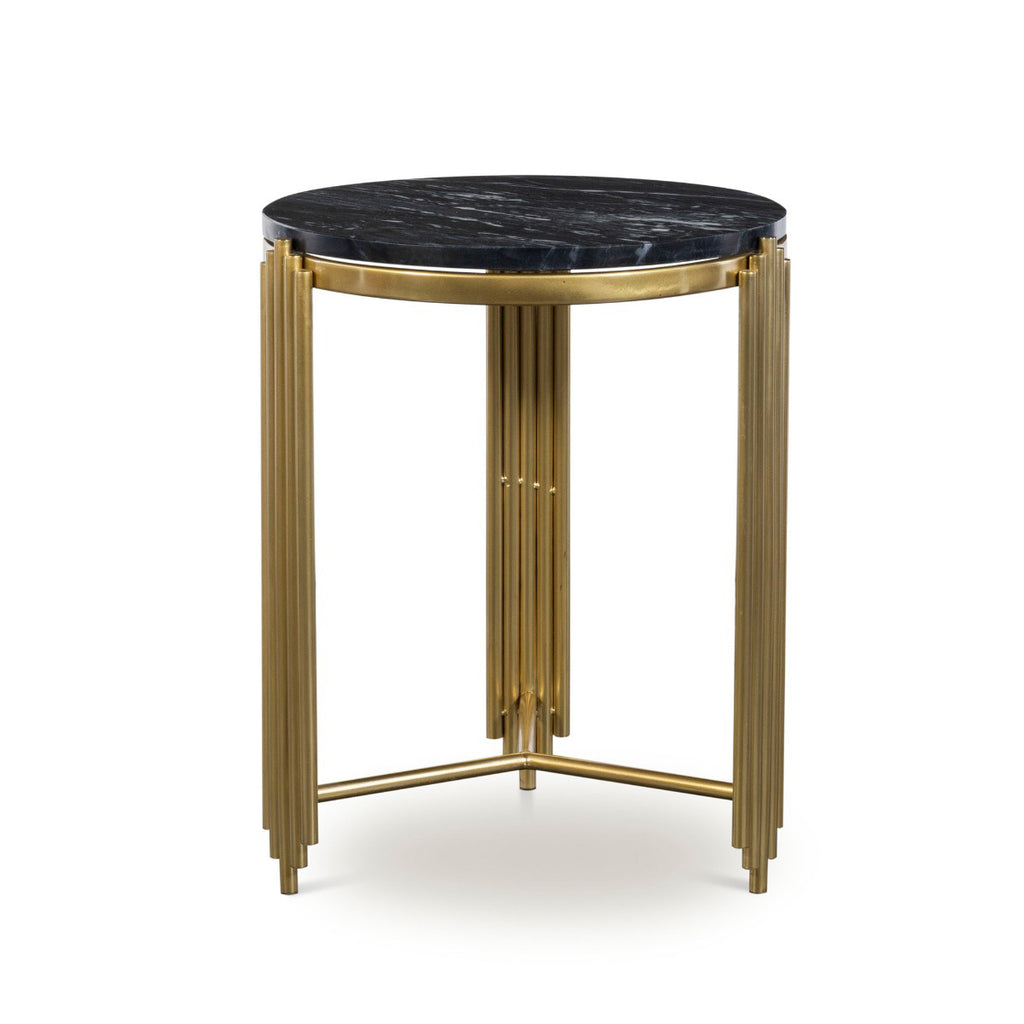 Alexandria Side Table,Brass