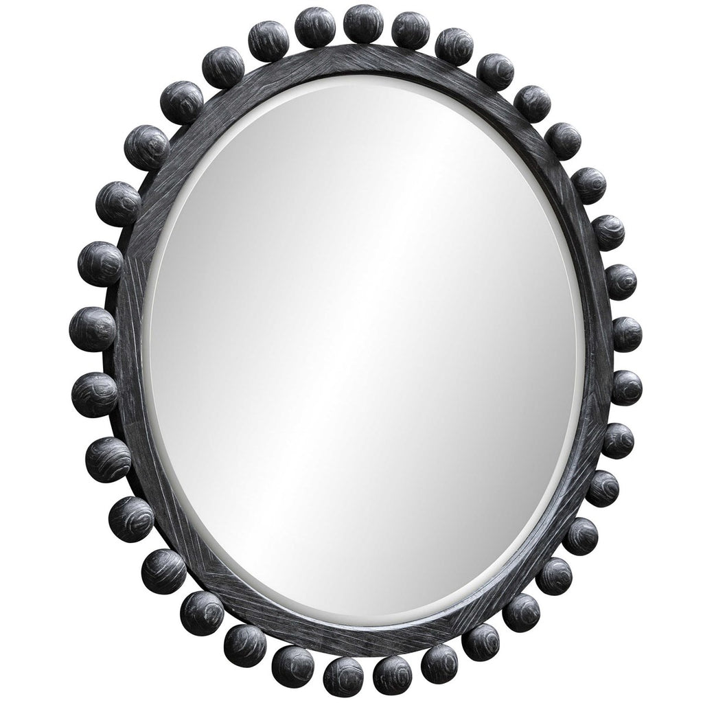 Brianza Round Mirror - 50 Ebony