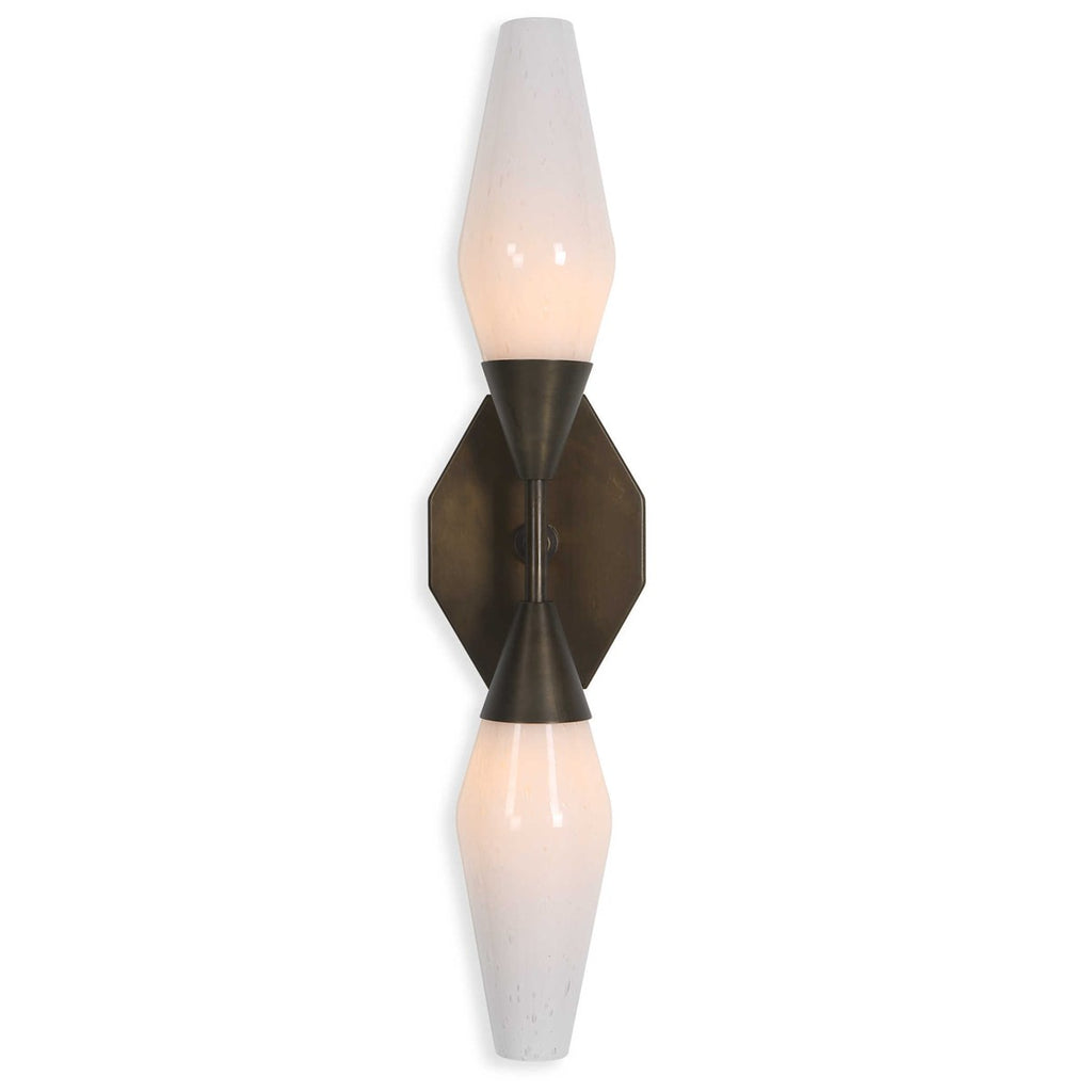 Agapanthus 2 Lt Sconce - Bronze