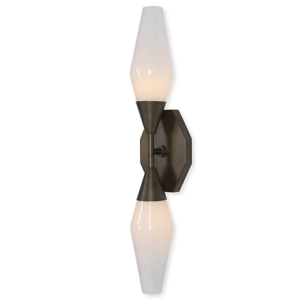 Agapanthus 2 Lt Sconce - Bronze