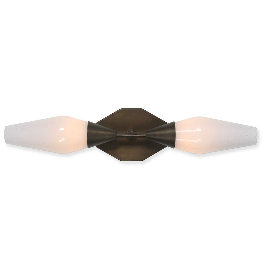 Agapanthus 2 Lt Sconce - Bronze