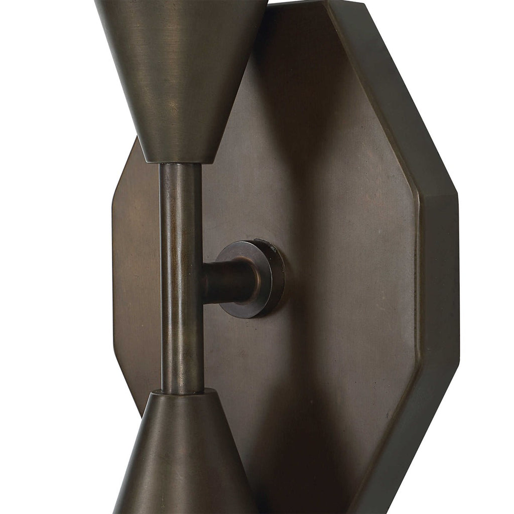 Agapanthus 2 Lt Sconce - Bronze