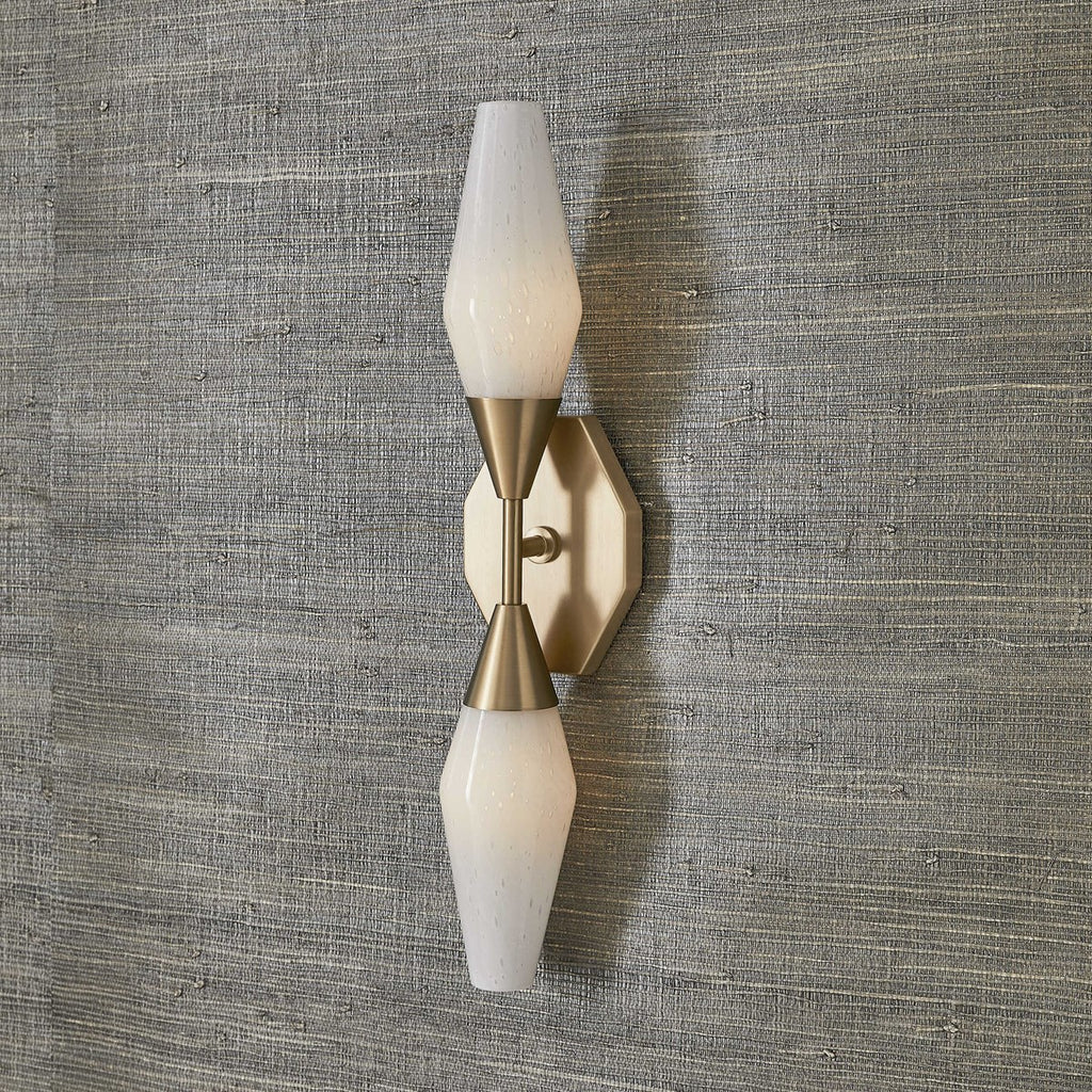 Agapanthus 2 Lt Sconce - Brass