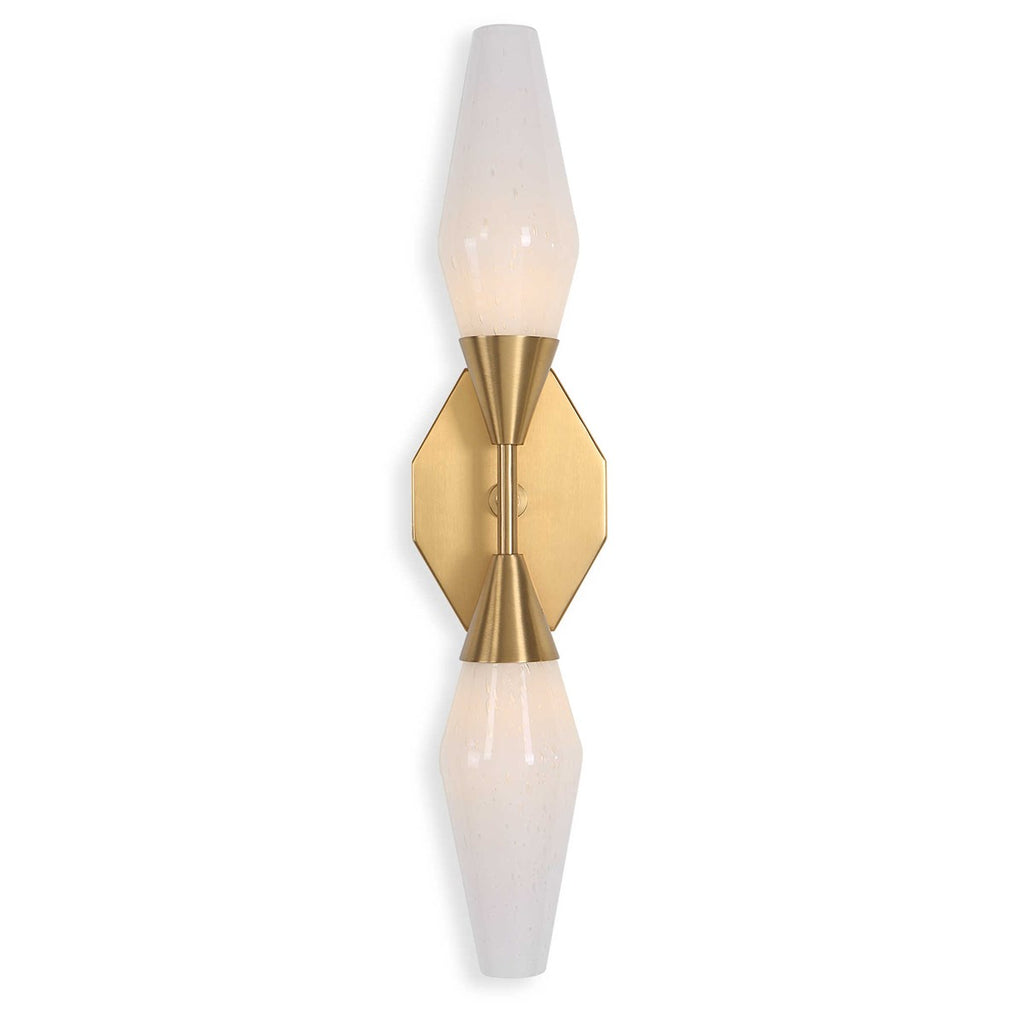 Agapanthus 2 Lt Sconce - Brass