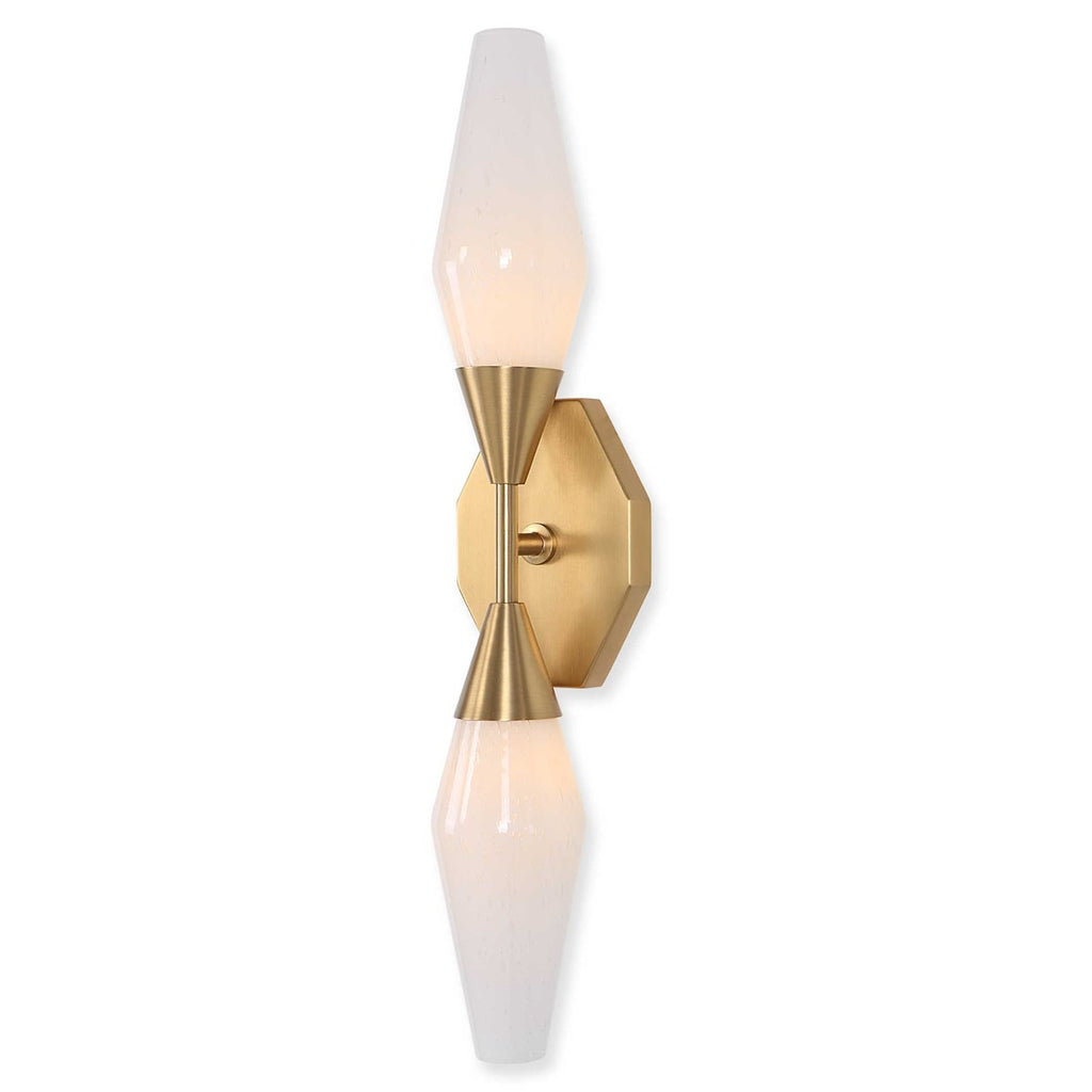 Agapanthus 2 Lt Sconce - Brass