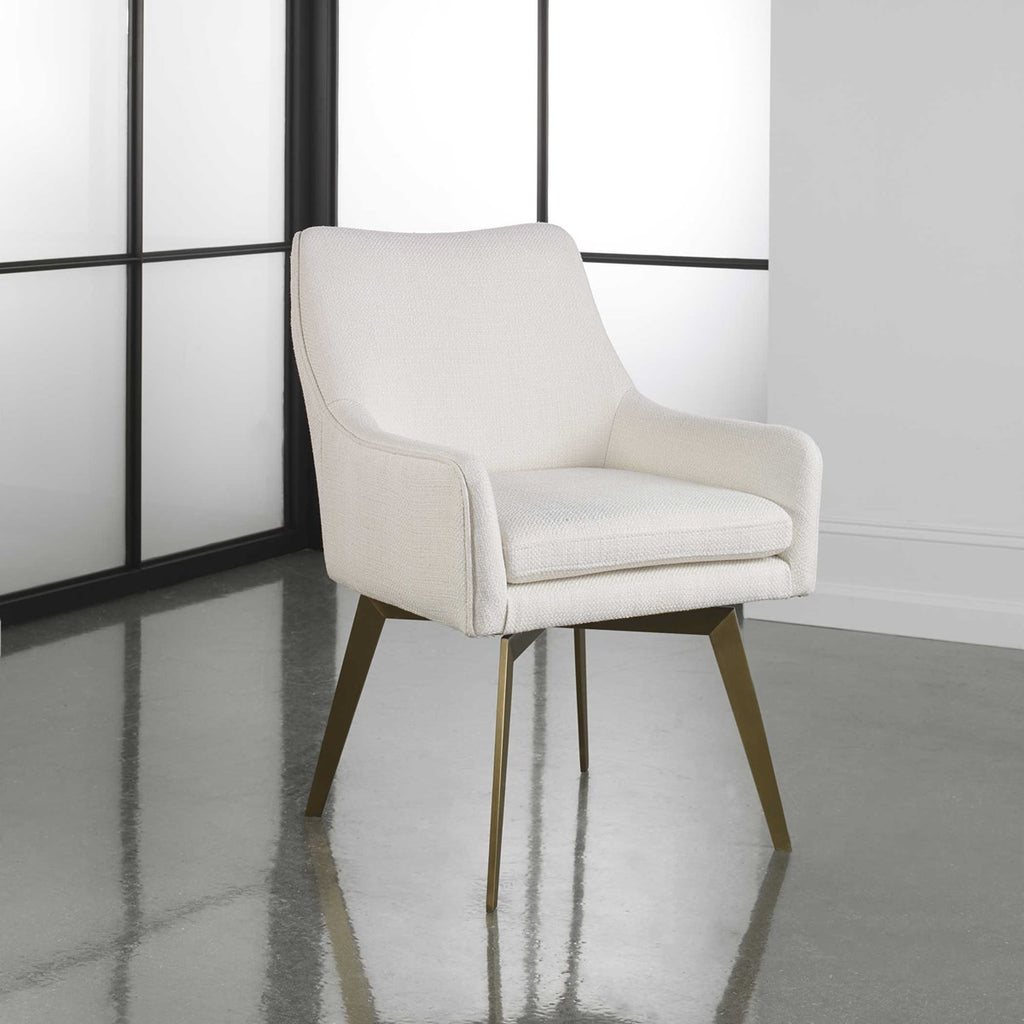 Let's Twist Dining Chair - Ivory