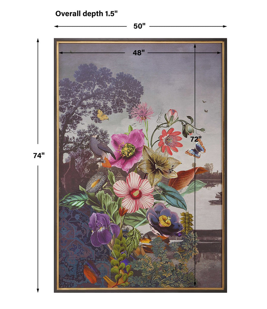 Serene Garden Fantasy Framed Print