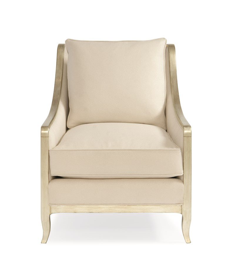 Social Butterfly Silver Accent Chair